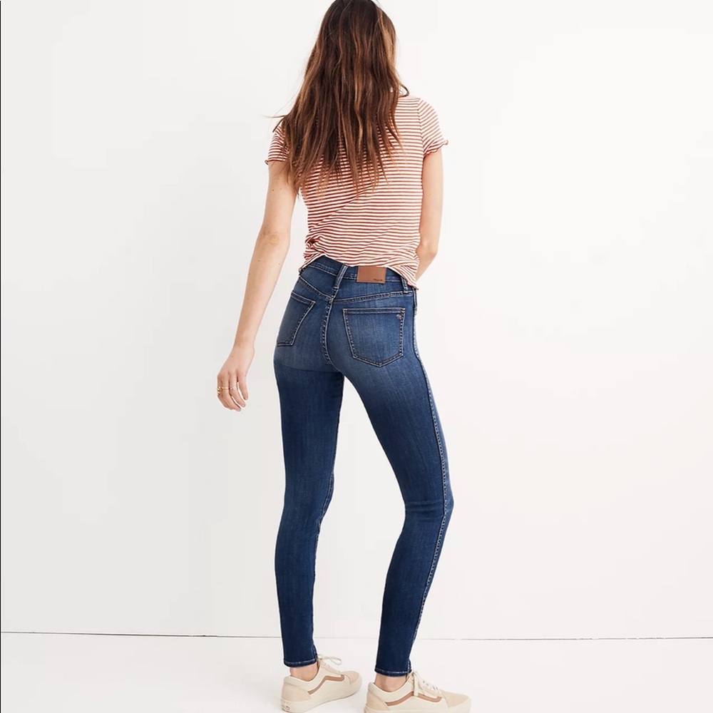 Madewell 10" High-Rise Skinny Jeans in Danny Wash: TENCEL™ Denim Edition